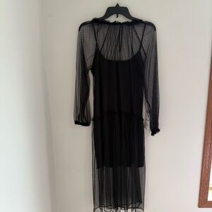 Elegant Black Sheer Dress